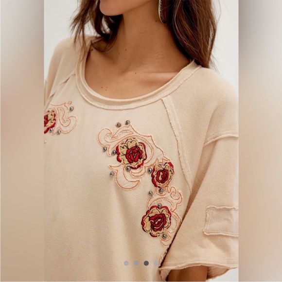 Free People We the Free We The Free Harper Tee - MED - Picture 3 of 9